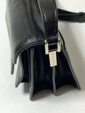 MARNI TRUNK SOFT MINI BAG Black Calf Leather #QYJQ9O