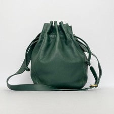 Old Coach shoulder bag, drawstring type, green. #QY1YDG