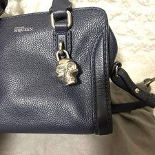 ALEXANDER MCQUEEN Handbag Skull Charm Navy #QY0V8Q