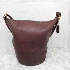 OLD COACH Leather Bucket Shoulder Bag, Made in USA #QY2STE