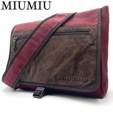 [Good Condition] Miu Miu Messenger Bag Archive Men's Crossbody Brown