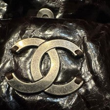 CHANEL quilted handbag, brown #QYAC74