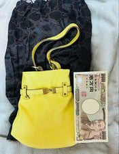 GUCCI Yellow Leather Handbag #QYDJVZ