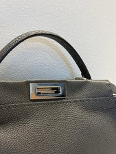 FENDI Peekaboo Selleria Regular Grey with Wrappy #QYB5TY