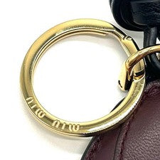 MIUMIU Cap Motif Charm Mirror Keychain