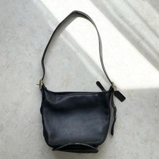 COACH Bucket Bag, Black, Old Coach, Genuine Leather #QY7Q6Q