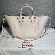 Christian Louboutin Cabas Chic Small Tote Bag, Genuine Leather, 2-way #QY5KON