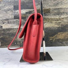 Old Coach Turnlock Shoulder Bag, Red Glovetanned Leather #QY0FUU
