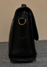 COACH Old Coach 9870 Turnlock Leather 2-Way Bag, Black #QYJIKZ
