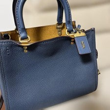 COACH handbag, blue #QY1JF0
