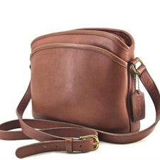 USA-made COACH 9976 Old Coach Leather Shoulder Bag, Brown #QYCFRN