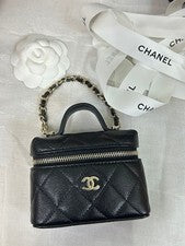 CHANEL Chime Mini Bag in Caviar Skin Black #QY0P37