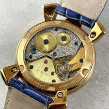 GaGa Milano Skull Crocodile Embossed Strap Manual Wind Watch Box Replace #QY73PS