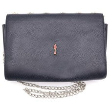 CHRISTIAN LOUBOUTIN Paloma Chain Mini Bag Shoulder Bag, Gray Leather, Si #QY2CWG