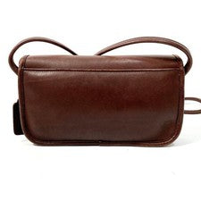OLD COACH Leather Shoulder Bag with Turnlock Closure #QY30XN