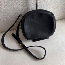 Old Coach Shoulder Bag, Black, Made in USA, Leather #QYJY92