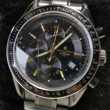 Full black IP coating, center chronograph, production model. #QYKTDC