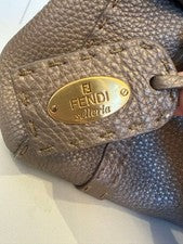 FENDI Selleria handbag, greige metallic #QY4Z02