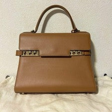 DELVAUX Tempête MM Handbag, Brown #QY91QR