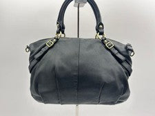 Y2K Coach Black Leather Handbag Mini Boston #QY1XRE