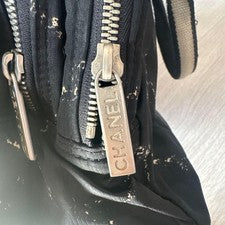 CHANEL handbag, nylon, black #QYFWPW