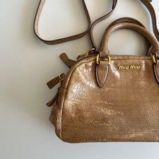 MIU MIU CROCODILE 2way SHOULDER HAND BAG