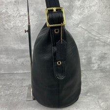 Old Coach Black Bucket Bag One-Shoulder Leather #QY7QHX