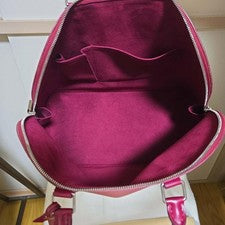 LOUIS VUITTON Epi Leather Boston Bag, Pink Red Women #QYIV5B