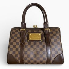 LOUIS VUITTON Berkeley Damier Monogram Handbag Boston Tote Bag #QY8MKI
