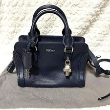 ALEXANDER MCQUEEN Handbag Skull Charm Navy #QY0V8Q