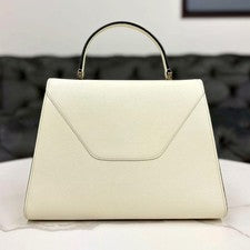 VALEXTRA Iside Large Leather 2-way White Women #QYGQMM