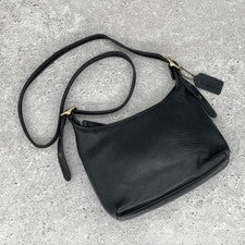 OLD COACH 90s Black Glove Leather Bag #QY4Q2T