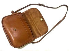 Old Coach leather shoulder bag, turnlock, made in the USA. #QY5L9X