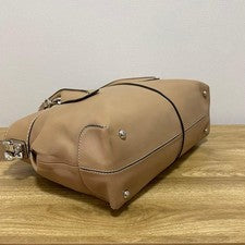 TOD'S Leather 2-Way Bag, Beige #QY0FU3