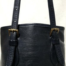 LOUIS VUITTON Petite Bucket Tote Bag, Epi Leather, Black M58992 #QY8DMS