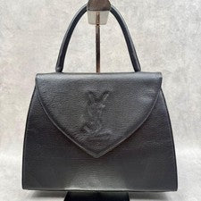 Yves Saint Laurent Hand bag black logo #QY904D