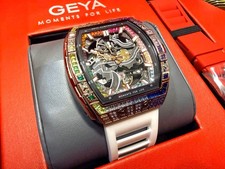 Rainbow Bucket CZ Diamond Crystal K18GP Watch (Not available in Japanese) #QY7QXO