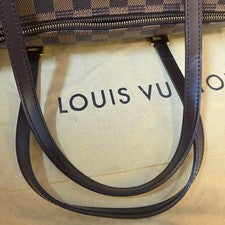 LOUIS VUITTON Papillon Damier Canvas Handbag N51303 + Pouch #QY2TCQ