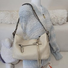 Old Coach shoulder bag, white leather, 1429 #QY5SOI