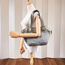 Loewe handbag, Repeat Anagram, silver. #QYFFQM
