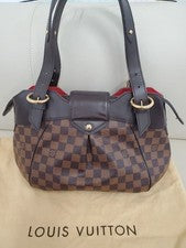 LOUIS VUITTON Damier Sistina PM Handbag Damier Canvas #QYDR8L