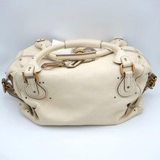 Chloe Paddington Leather Handbag, Ivory #QY4XKE