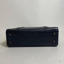 2604-187 Yves Saint Laurent Handbag, Leather, Black #QYF8DT