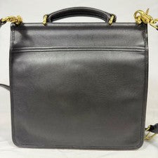 Old Coach Willis 2-way Shoulder Bag with Turnlock, Black #QY90TU