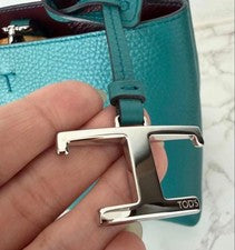 Tod's T-Timeless Leather Bag Micro Blue-Green Blue #QYEL63