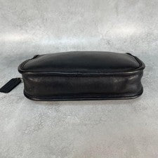 Old Coach 2-way Shoulder Bag, Leather, Black, Made in USA #QYFG7R