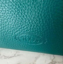 Tod's T-Timeless Leather Bag Micro Blue-Green Blue #QYEL63