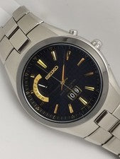 Seiko Spirit Radio Solar Big Calendar Day Date Day of the Week Titanium #PGCNXN