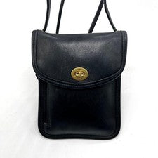 Old Coach Tourist Pouch Navy 6908 USA #QY138X
