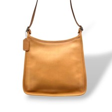 COACH Old Coach Leather Shoulder Bag Brown Women #QYHSRG